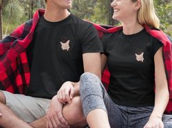 couple tshirt, romantic patner tshirt, valentines shirt matching shirts, his and hers shirts, holding hands tee