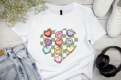 valentine face shirt, love checkered smiley face, valentines day gift, cheetah smile face, funny valentines day, heart h