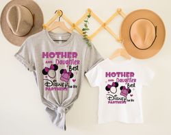 disney mother and daughter shirt, disney trip shirt, best trip partners, disney matching shirt, minnie mouse mom shirt,
