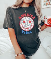 retro usa comfort colors shirt, 4th of july tee, retro funny fourth shirt, womens 4th of july shirt, america patriotic s