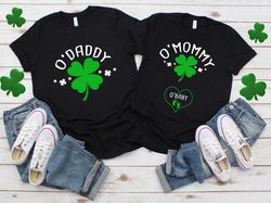 pregnancy reveal shirt, couple st patricks day shirt, mom dad matching outfit, st paddy baby shower, expecting parents,