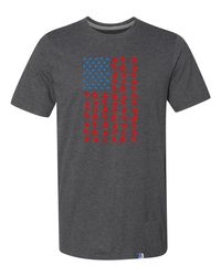 wrestling american flag athletic t-shirt