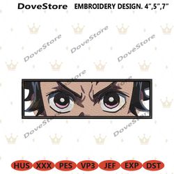 tanjiro eyes embroidery box file anime demon slayer