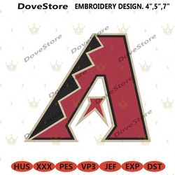 diamondbacks logo mlb embroidery design