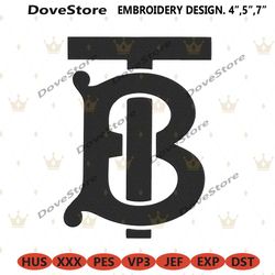 burberry logo symbol bold embroidery download file