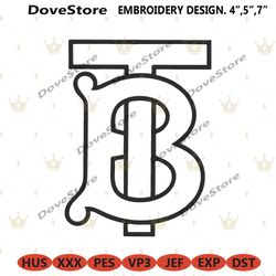 burberry logo outlines embroidery design download