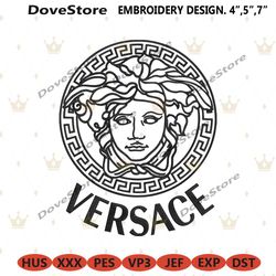 versace basic logo brand embroidery instant download