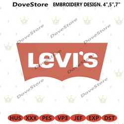 levis fashion brand logo embroidery instant download