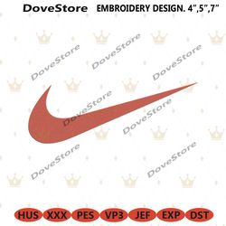 nike swoosh logo embroidery instant download