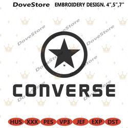 converse star logo embroidery design download