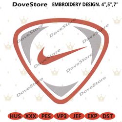 nike football logo orange embroidery instant download