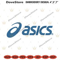asics basic logo brand embroidery design download
