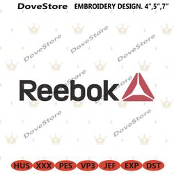 reebok logo brand embroidery instant download