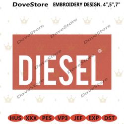 diesel brand logo embroidery design download