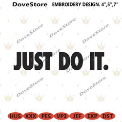 nike just do it slogan embroidery download file