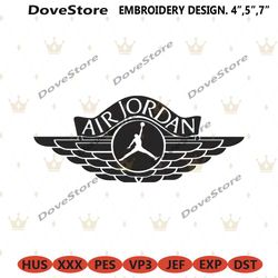 air jordan logo brand name with symbol embroidery download file