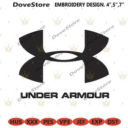 under armour brand name with symbol logo embroidery download file