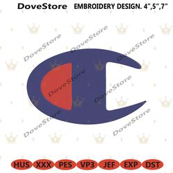 champion brand logo simple embroidery instant download
