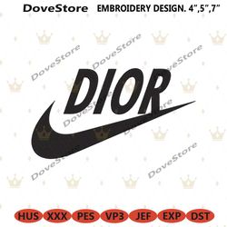 dior nike swoosh logo embroidery design download