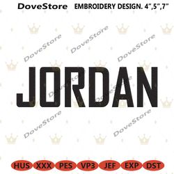 jordan wordmark logo embroidery design download