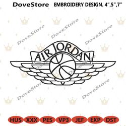 jordan basketball outlines logo embroidery download file