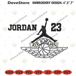 jordan 23 varsity symbol outlines logo embroidery download file