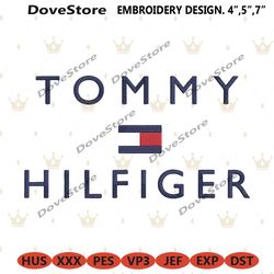tommy hilfiger basic brand logo embroidery instant download