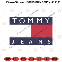 tommy jeans logo embroidery download file