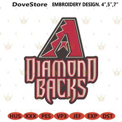 arizona diamondbacks baseball logo machine embroidery digitizing