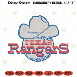 texas mlb cowboy hat logo embroidery design download file