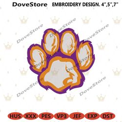 clemson tigers embroidery files, ncaa embroidery files, clemson tigers file