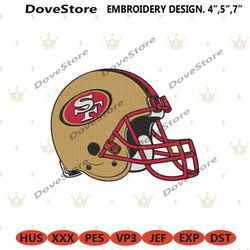 san francisco 49ers football helmet logo machine embroidery