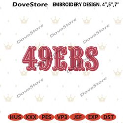 san francisco 49ers embroidery files, nfl embroidery files, san francisco 49ers file