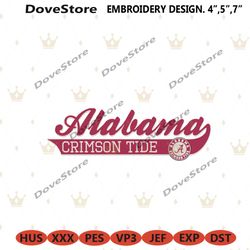 alabama crimson tide embroidery design, ncaa embroidery designs, alabama crimson tide embroidery instant file