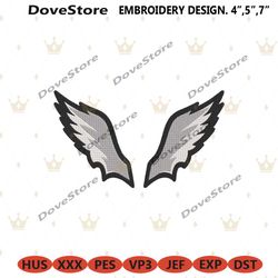 philadelphia eagles wings football logo embroidery, philadelphia eagles embroidery, philadelphia design file