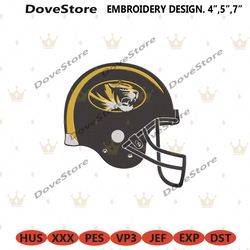 missouri tigers football helmet logo machine embroidery