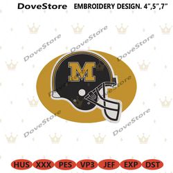 missouri tigers helmet logo embroidery design file