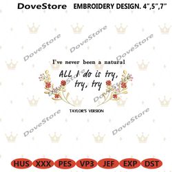 never been natural try try machine embroidery download, mirrorball taylor swift embroidery design files, folklore album