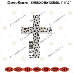 dalmatian he is risen embroidery designs, he is risen machine embroidery digital, dalmatian download digital embroidery