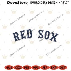 red sox white and blue transparent logo machine embroidery digitizing