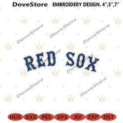 boston red sox font embroidery design download file