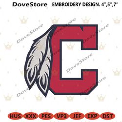 cleveland guardians c type logo machine embroidery design