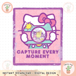 hello kitty capture every moment instant camera photo png downloadhello kitty capture every moment instant camera ph