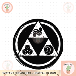 legend of zelda triforce attributes outline graphic png, digital download, instant png, digital download, instant