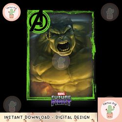 marvel future fight hulk portrait graphic png, digital download, instant png, digital download, future