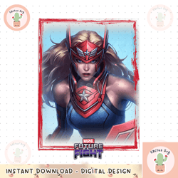 marvel future fight sharon rogers card graphic png, digital download, instant png, digital download, f