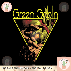 marvel green goblin triangle portrait png, digital download, green goblin triangle portrait png, digit