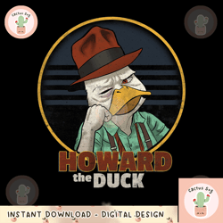 marvel howard the duck bummed out badge graphic png, digital download, instant png, digital download, instant