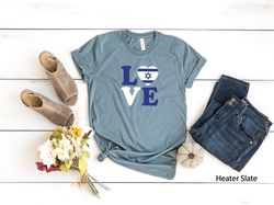 love israel shirt, israel t-shirt, israel flags shirt, jewish t-shirt, support israel tee, israel heart tee, stop war, s