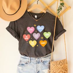 candy hearts tshirt, valentines love shirt, valentines shirts, baby girl outfit, valentines day gift, love shirt, toddle